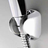 Wall Mounted Shower Bracket for Handheld Shower Head, Height and Angle Adjustable Bathroom Holder, ABS Material, Chrome Finish In Australia - Darrahopens