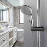 Shower holder- Shower head holder- Shower head- Adjustable shower head holder- Universal black shower head holder- Shower head, Matte Black Finish In Australia - Darrahopens