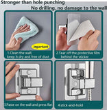 Shower Head Holder, 360 Degree Rotation Adjustable, Self-Adhesive, No Drilling, Waterproof, Universal, ABS material, Black Finish In Australia - Darrahopens