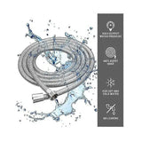5 m Extra Long Stainless Steel Shower Hose, Solid Brass Connector, Universal Anti-Burst Design, G1/2 Thread, Chrome Finish