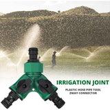 Garden Hose Connector, Garden Hose End, Y Hose Splitter, Garden Hose Tap Adapter, Gardena Connector with 2 Valve Outlets for Garden Tap, Green Finish In Australia - Darrahopens