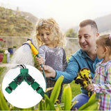 Garden Hose Connector, Garden Hose End, Y Hose Splitter, Garden Hose Tap Adapter, Gardena Connector with 2 Valve Outlets for Garden Tap, Green Finish In Australia - Darrahopens