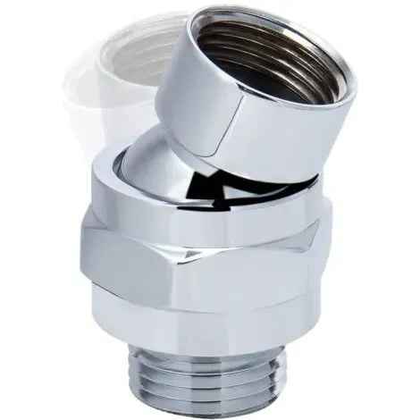 Adjustable Brass Swivel Ball Joint, Shower Connection Swivel Ball Joint, Shower Ball Joint Adapter, Grey/Platinum Finish Options In Australia - Darrahopens