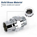 Adjustable Brass Swivel Ball Joint, Shower Connection Swivel Ball Joint, Shower Ball Joint Adapter, Grey/Platinum Finish Options In Australia - Darrahopens