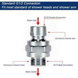 Adjustable Brass Swivel Ball Joint, Shower Connection Swivel Ball Joint, Shower Ball Joint Adapter, Grey/Platinum Finish Options In Australia - Darrahopens