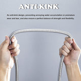 Stainless Steel Shower Hose, 2.5 m Length, EPDM Inner Hose, Flexible Bathroom Connection, pressure-boosted flow, Silver Finish In Australia - Darrahopens