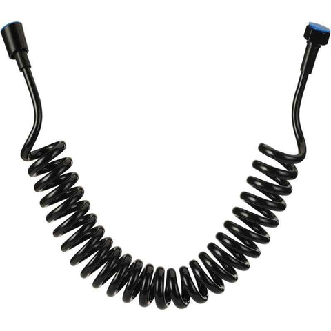 Bidet Hose 2m Telescopic Shower Hose ABS Replacement Spring Shower Hose for Bathroom Toilet Handheld Shower Head Bidet Sprayer, Black Finish