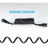 Bidet Hose 2m Telescopic Shower Hose ABS Replacement Spring Shower Hose for Bathroom Toilet Handheld Shower Head Bidet Sprayer, Black Finish In Australia - Darrahopens