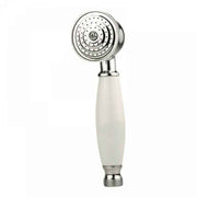 Complete bathroom shower head, anti-limescale shower head with ceramic handle, silver shower head, Chrome/White Finish Options In Australia - Darrahopens