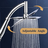 Powerful Rain Shower Head- High Pressure Rain Shower Heads- Large Square Shower Head Universal Replacement Shower Accessories, Chrome Finish In Australia - Darrahopens