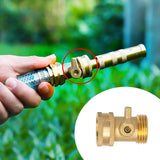 Garden Hose Shut Off Valve 3/4 Inch Solid Brass Heavy Duty Flow Control for Garden Watering Gold 4 Pack, Brass Construction
