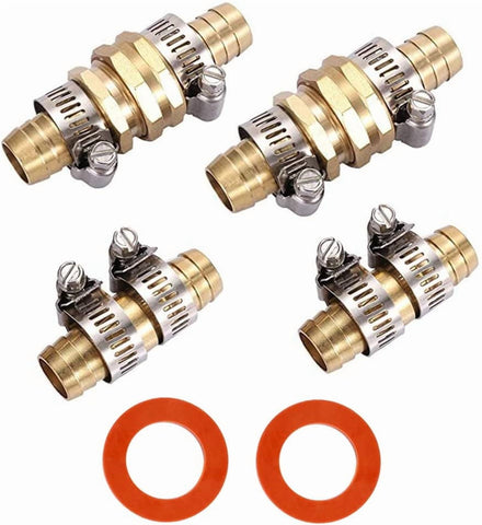 Garden Hose Mender Repair Kit, 2 Set 5/8 Inch Aluminum End Splicer for Garden Hose Repair, Aluminum Construction In Australia - Darrahopens