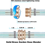 Garden Hose Mender Repair Kit, 2 Set 5/8 Inch Aluminum End Splicer for Garden Hose Repair, Aluminum Construction In Australia - Darrahopens