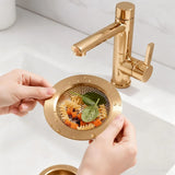Kitchen Sink Strainer 2 Pack, Stainless Steel Drain Basket Cover Food and Hair Catcher for Kitchen Sink, Champagne Bronze, 4.4 Inch In Australia - Darrahopens