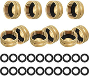 10 Pack Brass Garden Hose End Caps, 3/4 Inch Female Spigot Caps with 20 Washers for Home Garden Use, Brass Construction In Australia - Darrahopens
