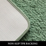 Bathroom Rug Set 3 Piece with U Shaped Toilet Rug for Bathroom Sage Green 20x30 16x24 U 20x24, Daily Comfort Use In Australia - Darrahopens