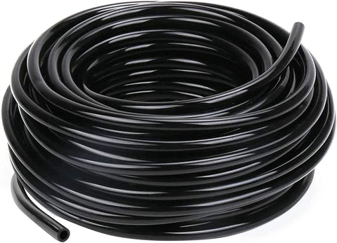 1/4 Inch Drip Irrigation Tubing, 50 Ft PVC Water Line Hose for Garden Watering, Black, Durable Plastic Construction In Australia - Darrahopens