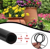 1/4 Inch Drip Irrigation Tubing, 50 Ft PVC Water Line Hose for Garden Watering, Black, Durable Plastic Construction In Australia - Darrahopens