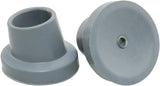 Shower Chair Rubber Tips 4 Pack, Non Slip Slope Replacement Feet Pads Floor Protectors for Tub Transfer Bench, 1 1/8 Inch ID Gray