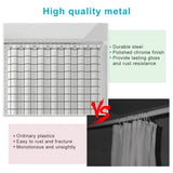 12 Pcs Shower Curtain Hooks Acrylic Crystal Diamond Decorative Rustproof Rings for Bathroom Rods White, Daily Comfort Use