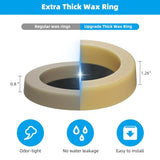 Toilet Bowl Wax Ring Gasket 2 Pack, Thick Polyethylene Flange Universal Seal for 3 and 4 Inch Waste Lines, Daily Comfort Use In Australia - Darrahopens