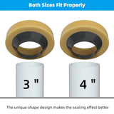 Toilet Bowl Wax Ring Gasket 2 Pack, Thick Polyethylene Flange Universal Seal for 3 and 4 Inch Waste Lines, Daily Comfort Use In Australia - Darrahopens