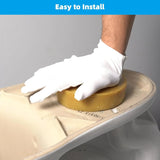 Toilet Bowl Wax Ring Gasket 2 Pack, Thick Polyethylene Flange Universal Seal for 3 and 4 Inch Waste Lines, Daily Comfort Use