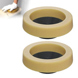 Toilet Bowl Wax Ring Gasket 2 Pack, Thick Polyethylene Flange Universal Seal for 3 and 4 Inch Waste Lines, Daily Comfort Use