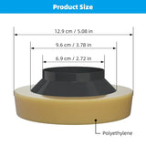 Toilet Bowl Wax Ring Gasket 2 Pack, Thick Polyethylene Flange Universal Seal for 3 and 4 Inch Waste Lines, Daily Comfort Use