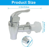 2 Pack Universal Plastic Beverage Dispenser Spigot Replacement, Leak Proof Faucet for Water Coolers, Party Jugs and Home Brewing