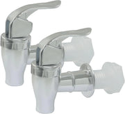 2 Pack Universal Plastic Beverage Dispenser Spigot Replacement, Leak Proof Faucet for Water Coolers, Party Jugs and Home Brewing