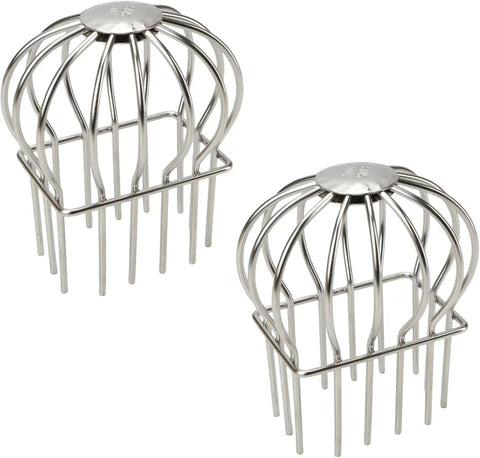 2 Pack Square Gutter Downspout Guard, 304 Stainless Steel Leaf Debris Strainer for 2 x 3 Inch Drains, Roof Garden Use In Australia - Darrahopens