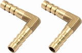Brass Hose Barb Elbow Connector, 90 Degree Leakproof Fitting for Daily Home Hose Connection, 1/4 Inch, 2 Pcs, Brass Construction In Australia - Darrahopens