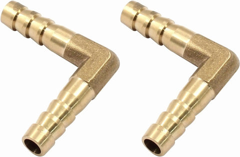 Brass Hose Barb Elbow Connector, 90 Degree Leakproof Fitting for Daily Home Hose Connection, 1/4 Inch, 2 Pcs, Brass Construction In Australia - Darrahopens