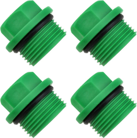 3/4 Inch Garden Hose Cap 4 Pack Plastic Water Pipe Plug End Cap Connector for Garden Hose Tube Green, Durable Plastic Construction In Australia - Darrahopens