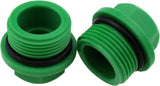 3/4 Inch Garden Hose Cap 4 Pack Plastic Water Pipe Plug End Cap Connector for Garden Hose Tube Green, Durable Plastic Construction