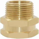 Brass Pipe Fittings Adapter, 3/4 Inch Female GHT to Male NPT Thread for Garden Hose and Plumbing, 4 Pack, Brass Construction