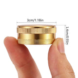 Brass Garden Hose End Caps 4 Pack, 3/4 Inch Female Faucet Plugs with Gaskets for Outdoor Watering Leak Repair, Brass Construction