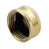 Brass Garden Hose End Caps 4 Pack, 3/4 Inch Female Faucet Plugs with Gaskets for Outdoor Watering Leak Repair, Brass Construction