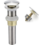 Bathroom Sink Drain Pop Up Assembly with Detachable Strainer Basket, Stainless Steel for Vanity Sink, Brushed Nickel In Australia - Darrahopens