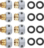 Garden Hose Repair Kit Aluminum Male Female Connectors with Zinc Clamps for 3/4 Inch and 5/8 Inch Hose, 4 Sets In Australia - Darrahopens