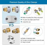 Garden Hose Repair Kit Aluminum Male Female Connectors with Zinc Clamps for 3/4 Inch and 5/8 Inch Hose, 4 Sets In Australia - Darrahopens