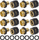 Garden Hose Quick Connect Fittings, 3/4 Inch Male Female Aluminum Connectors for Garden Watering, 8 Sets, Aluminum Construction In Australia - Darrahopens