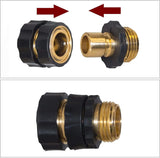 Garden Hose Quick Connect Fittings, 3/4 Inch Male Female Aluminum Connectors for Garden Watering, 8 Sets, Aluminum Construction