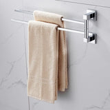 Swivel Towel Rail 2 Tier Stainless Steel Wall Mounted Swing Towel Holder for Bathroom, 2 Bar, Stainless Steel Construction