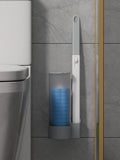 Disposable Toilet Brush Set with 24 Replacement Refills, Marine Scented Sponges, Wall Mounted Bowl Cleaner for Bathroom, Extended Handle In Australia - Darrahopens