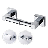 Wall Mount Toilet Paper Holder with Spring Loaded System, Heavy Duty Square Roll Dispenser for Bathroom Washroom, Chrome In Australia - Darrahopens