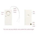 Smart Water Leak Sensor Alarm, 130 dB Leakage Detector Alert System for Home Kitchen Bathroom, White, Daily Comfort Use