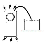 Smart Water Leak Sensor Alarm, 130 dB Leakage Detector Alert System for Home Kitchen Bathroom, White, Daily Comfort Use