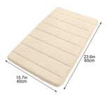 Extra Soft Non-Slip Bathroom Rug, Absorbent Machine-Washable Thick Bath Mat for Tub, Shower and Bathroom Floor, 24 x 16 Inches, White In Australia - Darrahopens